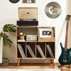 Large record stand with storage, record player stand with shelf, vinyl record ho