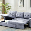 3 Seater Corner Sofa Bed w/Storage Convertible Pull Out Sofa Bed for Living Room