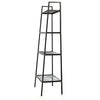 4-Tier Bookcase Book Shelf Storage Ladder Stand Shelf Display Wall Shelving Unit
