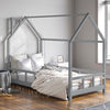 Toddler PineWood Bed Frame Children Kids Junior House Bedframe Bedroom Furniture