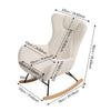 Nursing Rocking Chair Nursery Glider Rocker High Back Armchair for Living Room