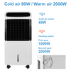 Portable Air Conditioning Unit Ice Cold Water Humidifier Small Mobile Cooler Fan