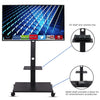 Universal Corner Floor Rolling TV Stand Mount Media Shelf for 32-70 Inch Flat TV