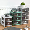 Plastic Storage Drawers Tower Unit Desktop Files Cabinet Make Up Box With Wheels