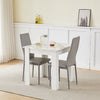 Modern 110/75cm Wooden Dining Table for Dining Room Kitchen for 2-6 People