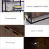 Storage Cabinet w/ 3 Open Shelves Cupboard Tall Organizer for Livingroom Bedroom