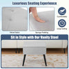 3-in-1 Storage Organizer Seat Home Vanity Stool Velvet Storage Stool