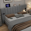 DOUBLE KING 4FT6 5FT PLATFORM BED FRAME WITH BLUETOOTH STEREO & USB & LIGHTING