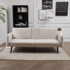 Sofa Bed Chenille Fabric w Cup Holders 3 Seater Click Clack Living Room Recliner