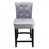 Crushed Velvet Barstools Kitchen Counter Breakfast Bar Stools Cafe Pub Chairs UK