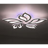 Modern Chandelier LED Lamp White Frame Ceiling Light With RGB Backlight Rahlszqb
