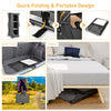 Folding Pop-Up Cupboard Compact Camping Storage Cabinet w/Carrying Bag Grey XL