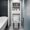 Over The Toilet Bathroom Storage Shelf Space-Saving Organizer with 2 Drawers