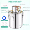 5 Gallon 20L Moonshine Still Water Alcohol Distiller DIY Whiskey Home Brewing