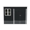 8.5x5.5 7.3x4FT Metal Garden Shed Outdoor Storage Tool Sloped Roof Box W/ Window