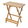 Portable Camping Bamboo Wooden Table Breakfast Writing Laptop Table Adjustable