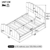 Panel Plush Upholstered Bed Frame 4ft6 Double Bed With Headboard & Footboard