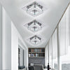 LED Crystal Chandelier Ceiling Light Round/Square Pendant Lamp Dining LivingRoom