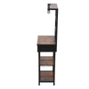 Industrial Vintage Style Kitchen Organizer Unit with Drawer and Storage Shelves