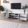 Modern TV Unit Cabinet TV Stand with Storage For Living Room High Gloss White