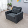 Sofa Bed Single Chair Armchair Sleeper USB Port Cup Holder Chair Chaise Pull Out