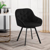 2X Luxury Bar Stools Padded Velvet Breakfast Kitchen Pub Restaurant Living Room