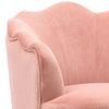 Upholstered Scalloped Velvet Matte Armchair Lounge Chair Oyster Back Sofa Nordic