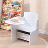 2 in 1 Children Chair Desk with Storage Bin Arts Craft Snack Toddler Kids Mysize