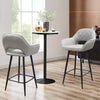 2PCS Barstools Padded Upholstered Dining Chair Breakfast Bar Seating for Cafe
