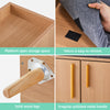 Large Shoe Bench Shoe Cabinet with Seat Storage White&Wooden Color