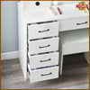 Dressing Table Mirror with 10 LED Lights Drawers Vanity Makeup Desk Stool Set