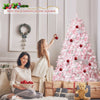 Pre-Lit Decoration Tree 6 FT Tree with 808 PVC Branch Tips-Pink