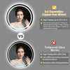 LUVODI Round LED Bathroom Mirror Wall Mounted Backlit Anti-Fog Makeup MirrorIP44