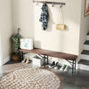 Rattan-Like HDPE Thickened Long Seat w/ Handle & Lock-Coffee