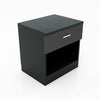 Black Chest of Drawer Beside Table Cabinet Storage High Gloss Bedroom Furniture