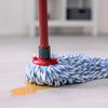 FLOOR MAGIC SPIN MOP BUCKET SET MICROFIBER ROTATING DRY HEADS WITH 1 HEAD
