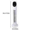 Tower Fan 34" Oscillation 3 Speed Air Cooling 7Hr Timer Remote Control Update