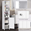 Bathroom Cabinet Freestanding Floor Cabinet Narrow Storage Cabinet Adjustable