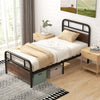 Single Bed Frame w/ Headboard & Footboard Heavy-duty Metal Platform Bed Frame