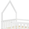 Kids Bunk Beds Wooden Single Size Bed Treehouse Bed Pine Wood Bed Frame White