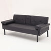 3 Seater Click Clack Sofa Bed Recliner Settee Couch Sofabed with Bloster Pillows