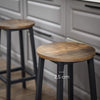 Counter Chair, Bar Stools Set of 2, Woodgrain Style, Fashionab