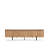 Lucia Large 4 Door Solid Acacia Wood TV Stand (NO BASE/LEGS)95