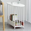 2-Tier Narrow Side Table for Living Room Sofa End Tables with Storage Slim