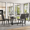 White Dining Table With Black Metal Legs Dining Room Furniture Rectangle Table