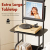 Smilesun Record Player Stand Vinyl Record Storage Turntable Stand for 200 Albums