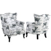 Butterfly Wing Back Upholstered Velvet Armchair Accent Chair Lounge Sofa Seat
