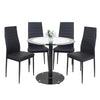 Muti Types Dining Table Kitchen Room Glass Top Metal Frame Table Desk Only Table