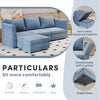 Flamaker Cord Corner Sofa Suite Set Footstool 3 Seater Grey Blue Beige Chairs