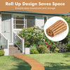 Costway Roll-Out Garden Pathway 216 cm Wooden Garden Pathway Decking Boards